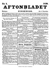 Aftonbladet 1830