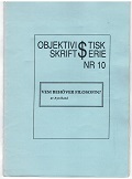 Objektivistisk $kriftserie nummer 10
