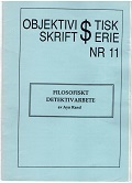 Objektivistisk $kriftserie nummer 11