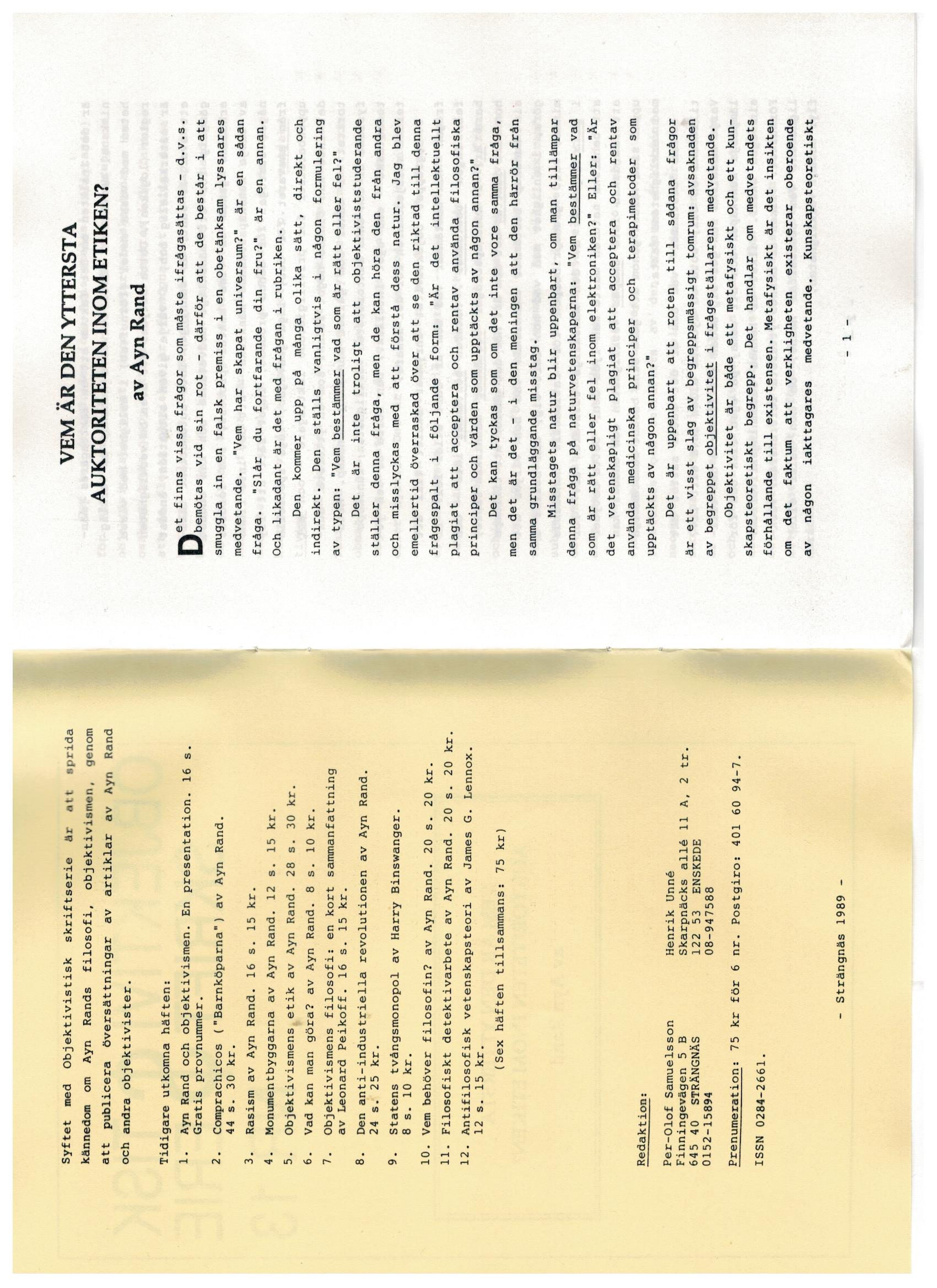 Första uppslaget i O$ nummer 13