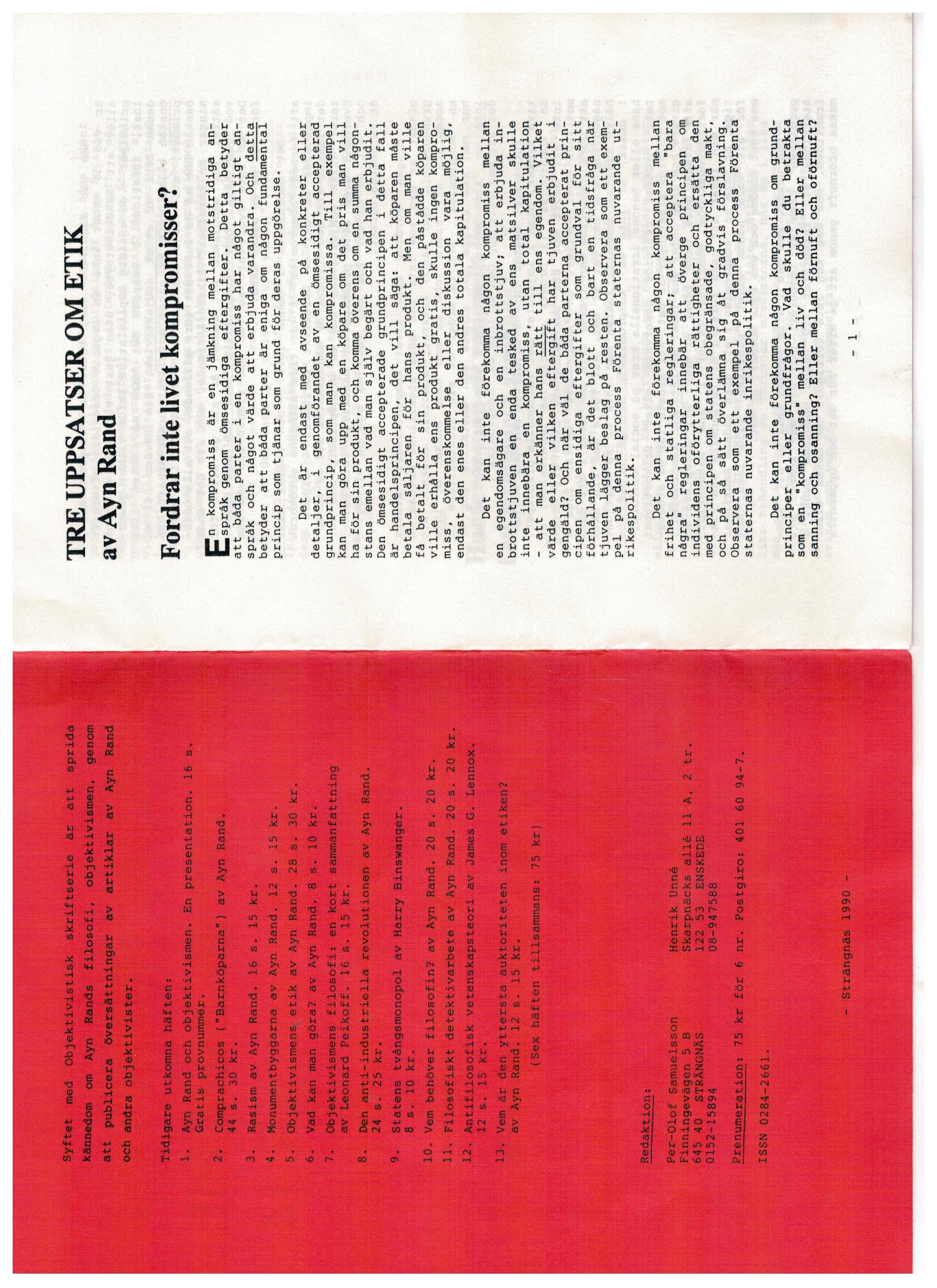 Första uppslaget i O$ nummer 14