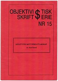 Objektivistisk $kriftserie nummer 15