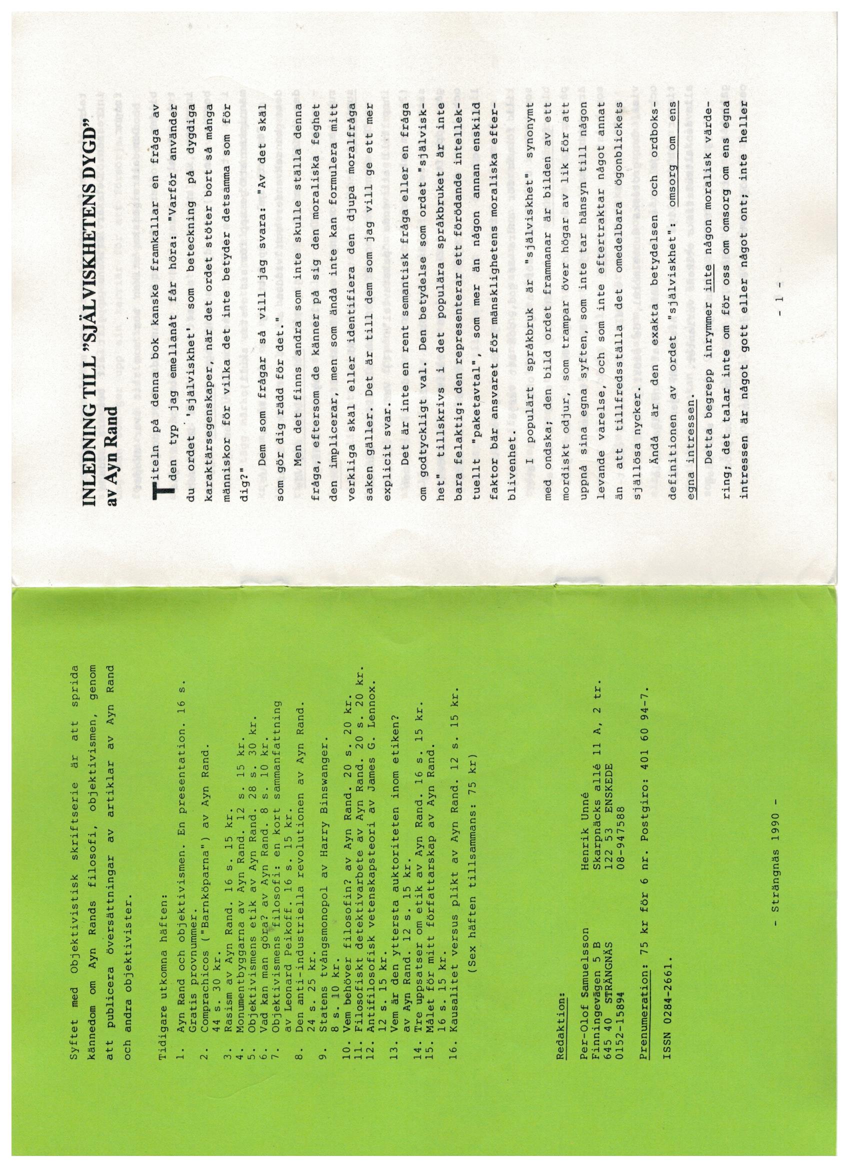 Första uppslaget i O$ nummer 17