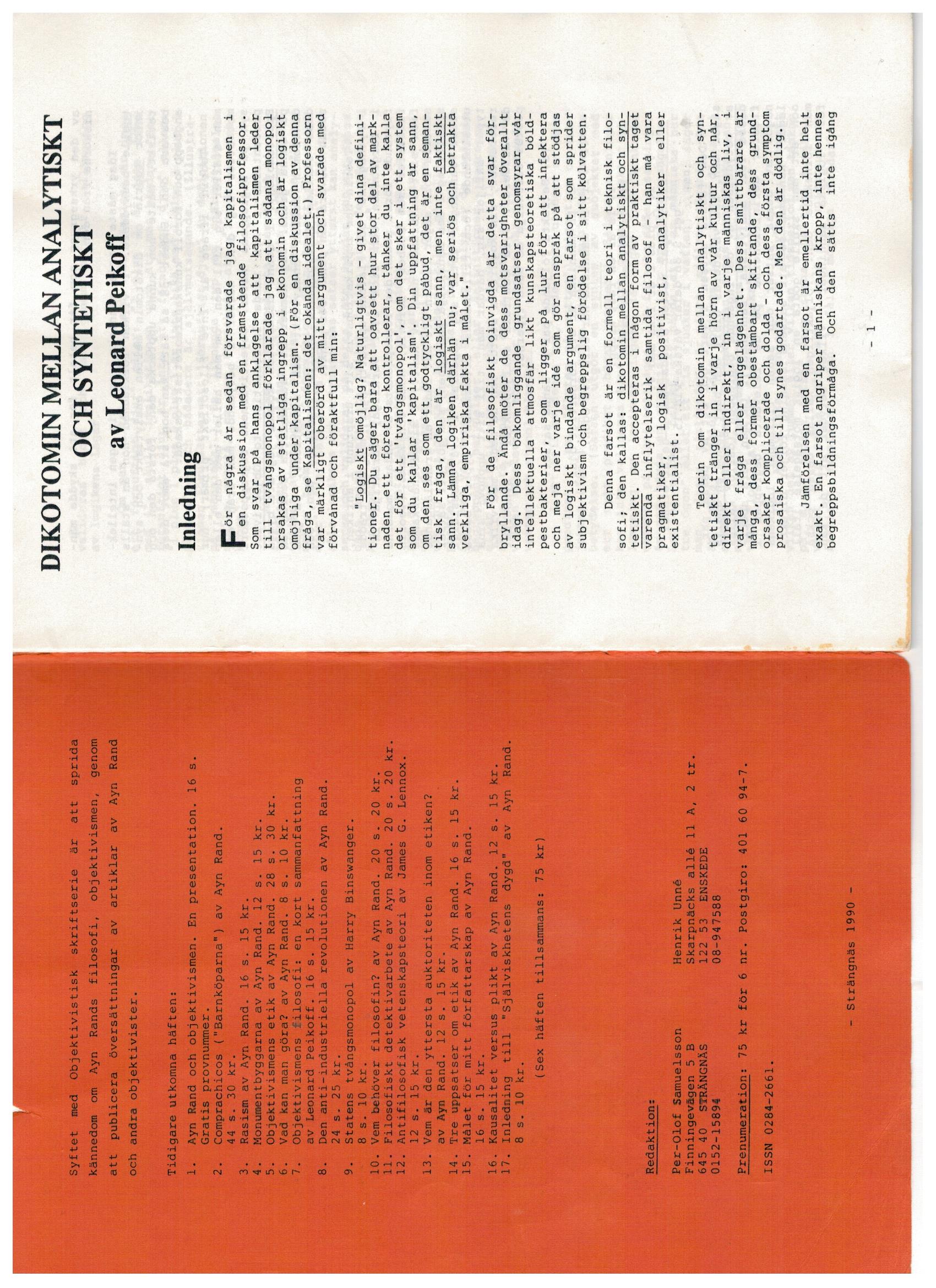 Första uppslaget i O$ nummer 18