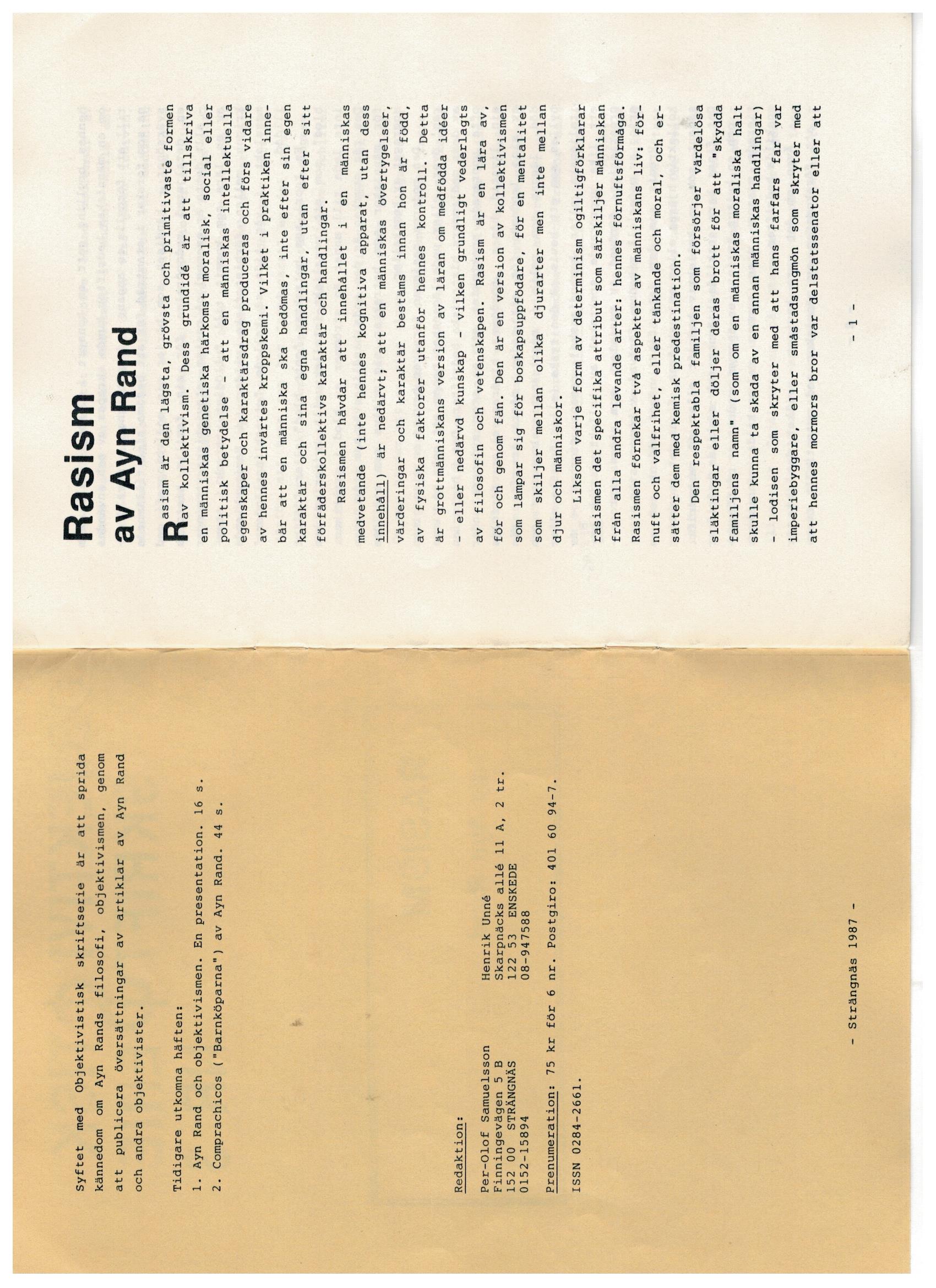 Första uppslaget i O$ nummer 3