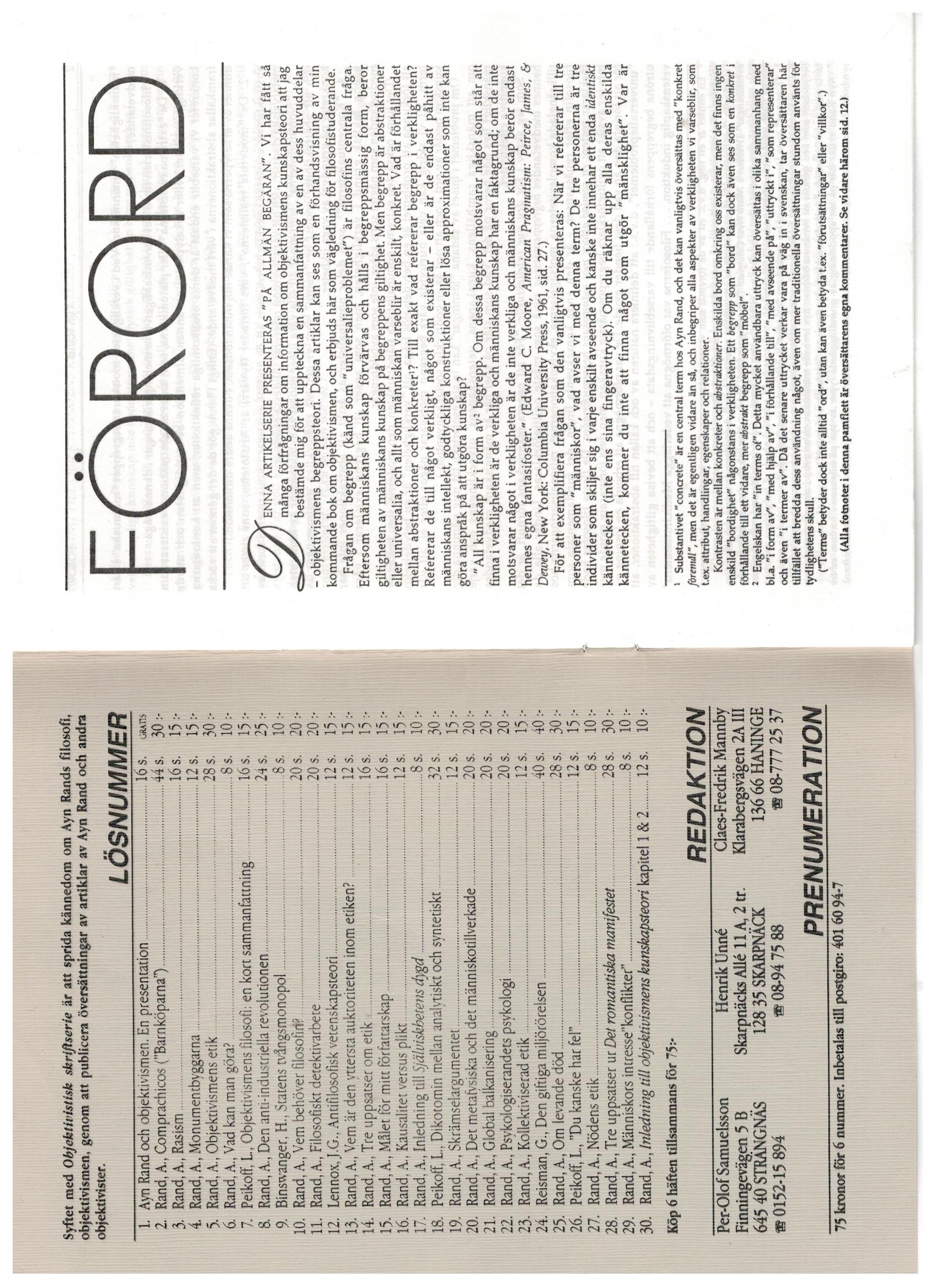 Första uppslaget i O$ nummer 30