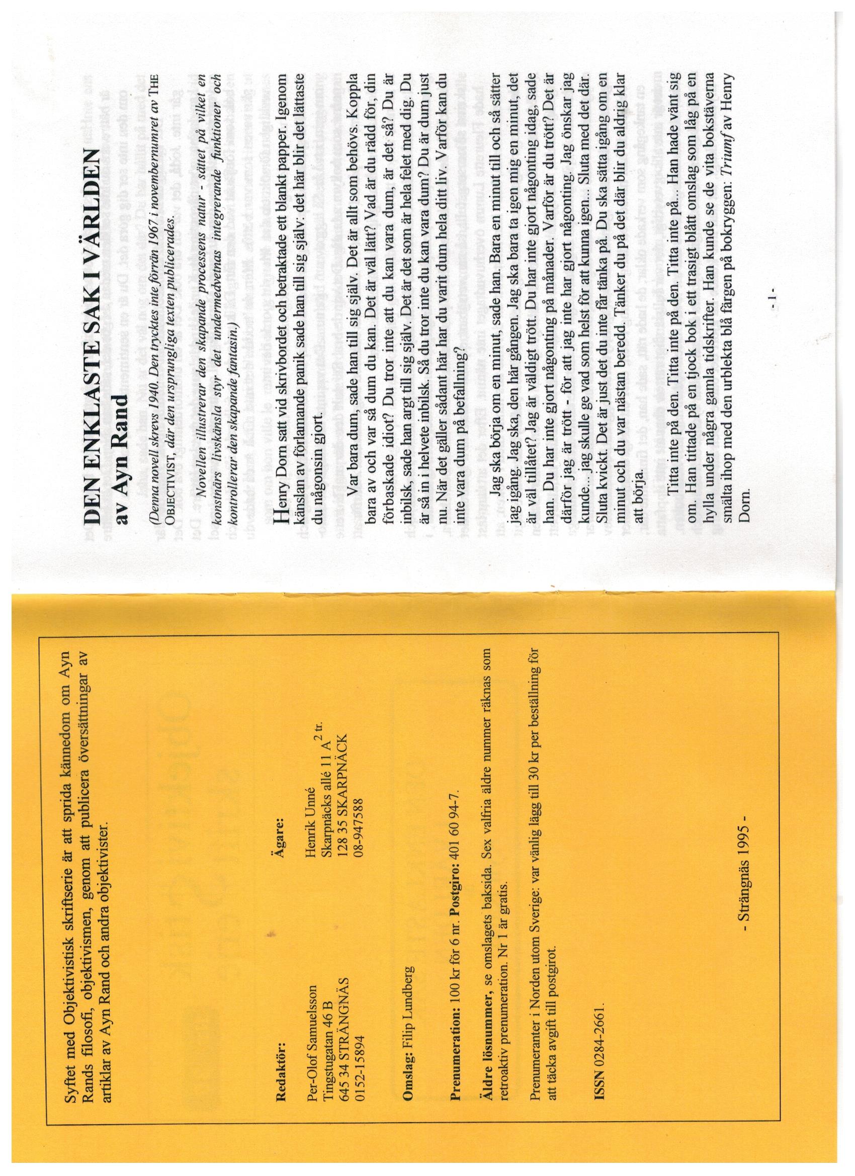 Första uppslaget i O$ nummer 35