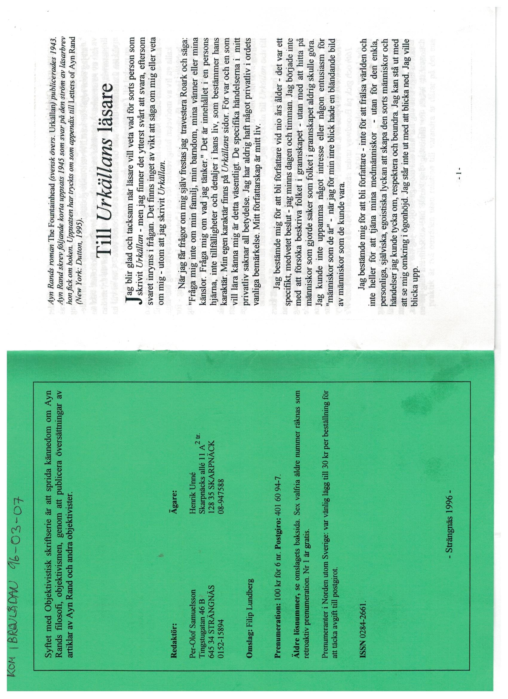 Första uppslaget i O$ nummer 37