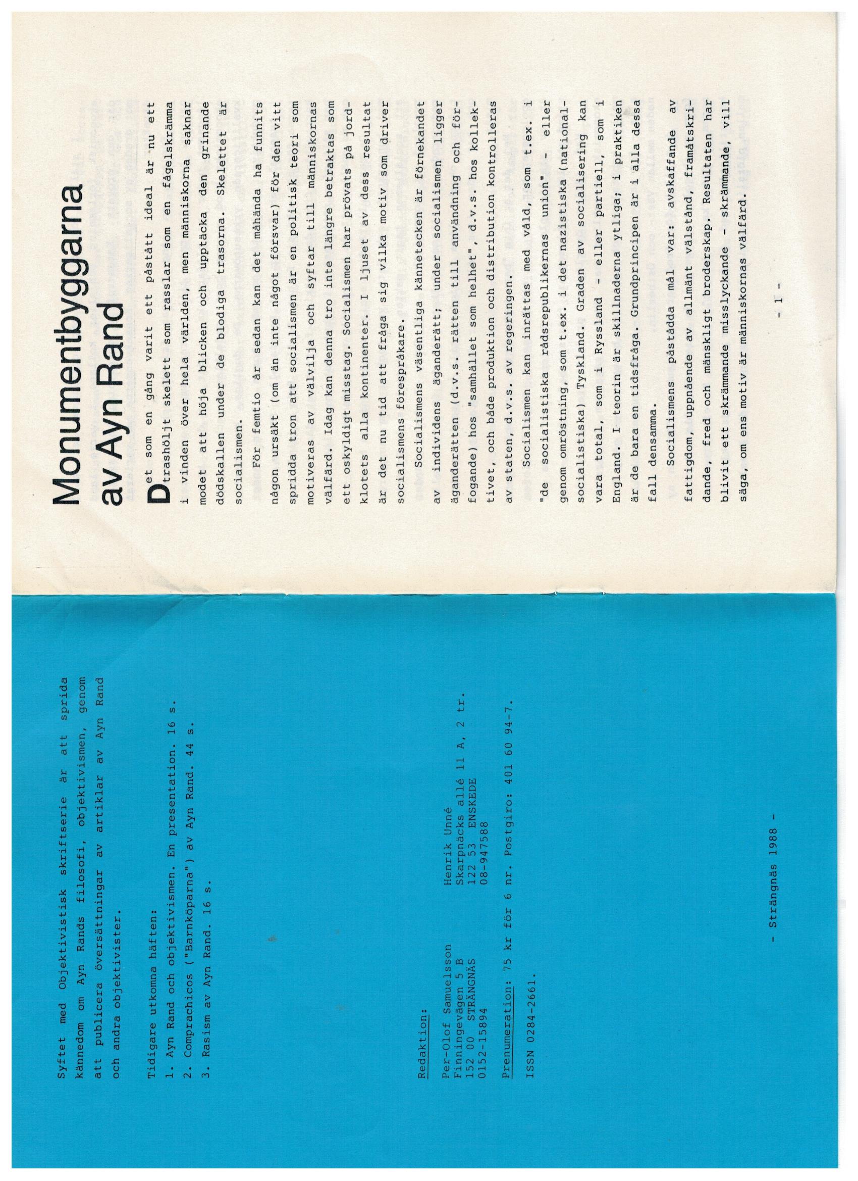 Första uppslaget i O$ nummer 4