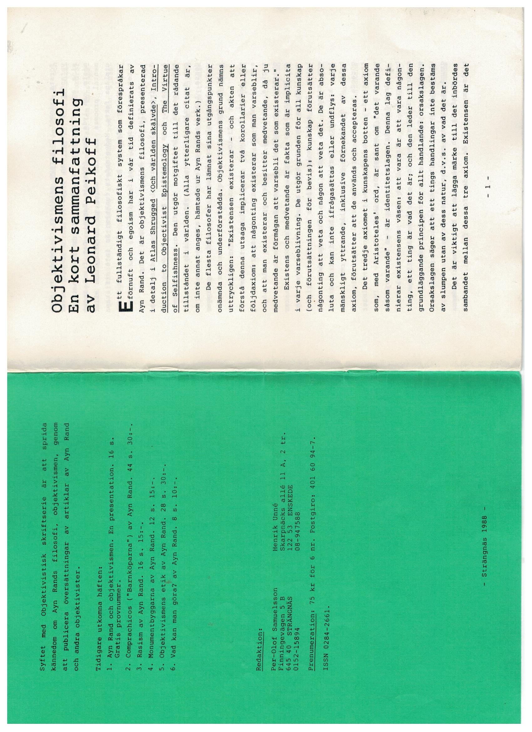 Första uppslaget i O$ nummer 7