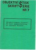 Objektivistisk $kriftserie nummer 7