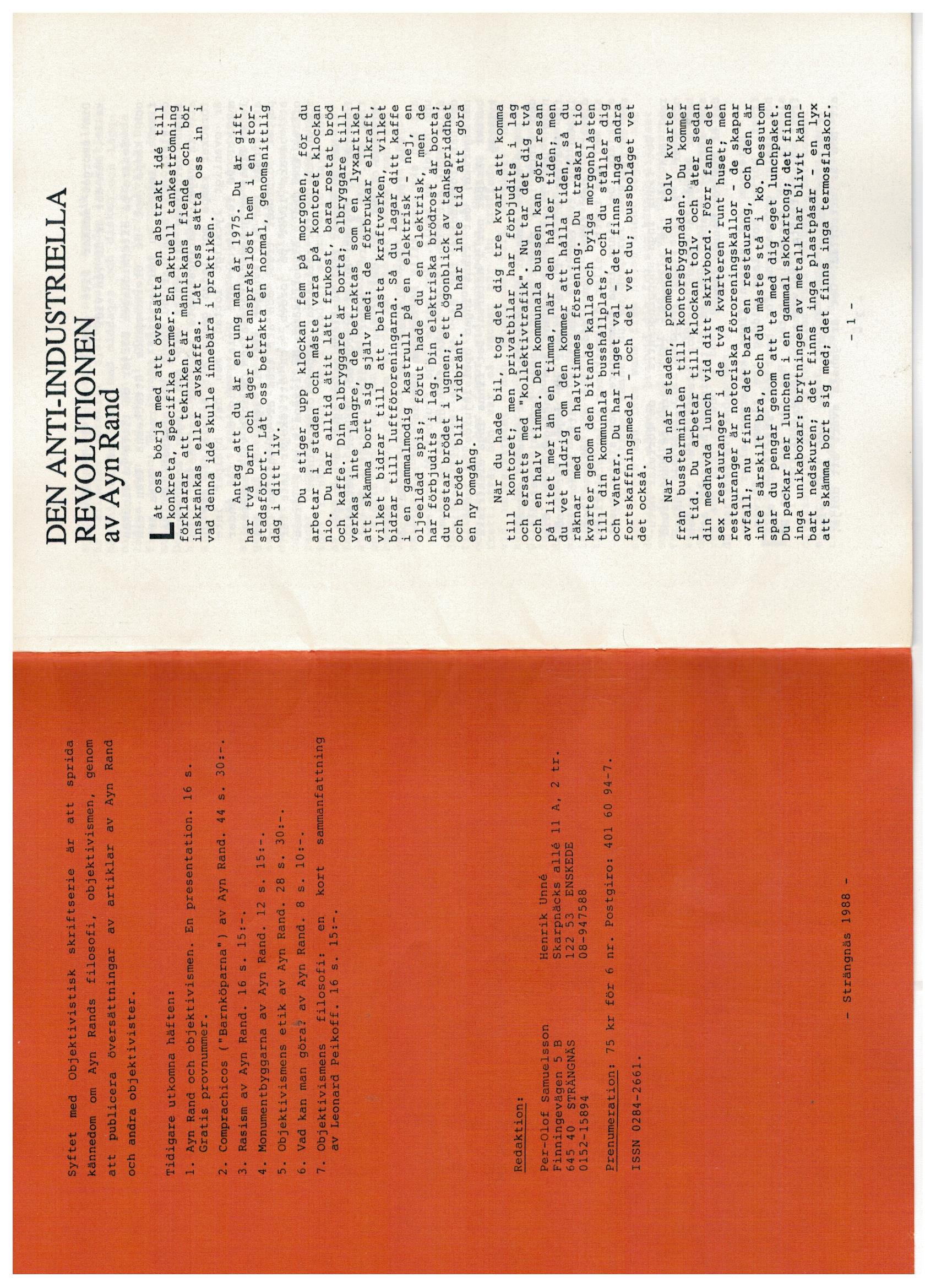 Första uppslaget i O$ nummer 8