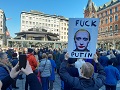 Demonstration mot Putinkriget