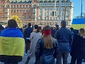Demonstration mot Putinkriget