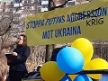 Demonstration mot Putinkriget
