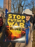 Demonstration mot Putinkriget
