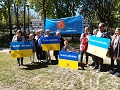 Demonstration mot Putinkriget