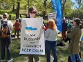 Demonstration mot Putinkriget