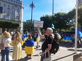 Demonstration mot Putinkriget