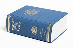 Ett fotografi av lagboken från 1913.